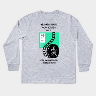 Pacific Ocean Film Festival Kids Long Sleeve T-Shirt